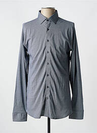 Chemise manches longues imprimé fantaisie bleu DESOTO homme