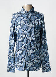 Chemise manches longues imprimé fantaisie bleu clair DESOTO homme