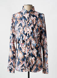 Chemise manches longues imprimé fantaisie bleu DESOTO homme