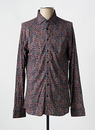 Chemise manches longues manches longues marron DESOTO homme