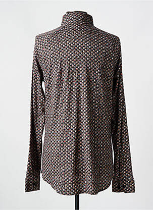 Chemise manches longues manches longues marron DESOTO homme