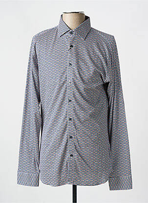 Chemise manches longues manches longues bleu DESOTO homme