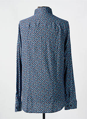 Chemise manches longues manches longues bleu DESOTO homme