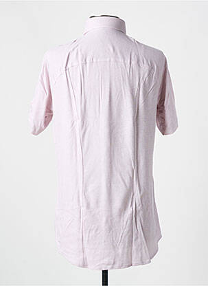 Chemise manches courtes imprimé fantaisie rose DESOTO homme