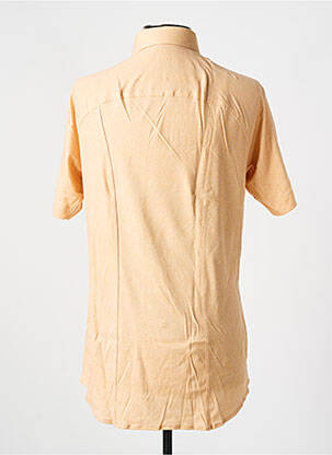 Chemise manches courtes imprimé fantaisie orange DESOTO homme
