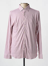 Chemise manches longues imprimé fantaisie rouge DESOTO homme