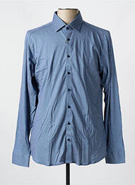 Chemise manches longues manches longues bleu DESOTO homme
