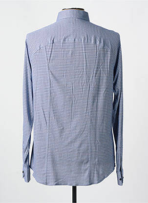 Chemise manches longues manches longues bleu DESOTO homme