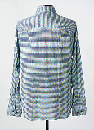 Chemise manches longues manches longues bleu DESOTO homme