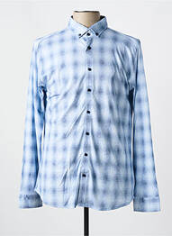 Chemise manches longues manches longues bleu DESOTO homme