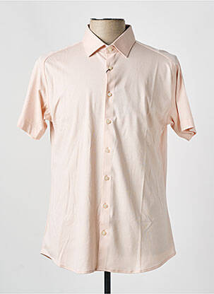 Chemise manches courtes coupe cintrée orange DESOTO homme