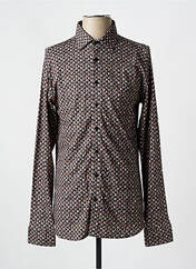 Chemise manches longues marron DESOTO pour homme seconde vue
