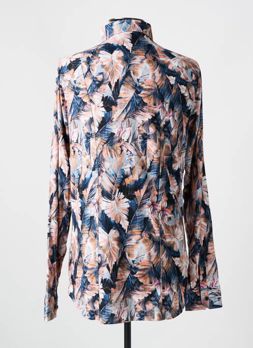 Chemise manches longues imprimé fantaisie bleu DESOTO homme