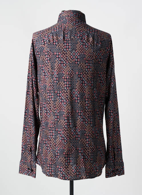 Chemise manches longues imprimé fantaisie marron DESOTO homme