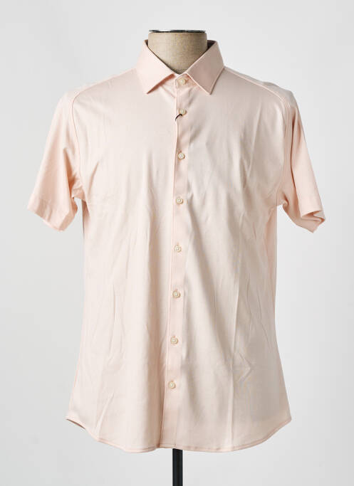 Chemise manches courtes orange DESOTO pour homme