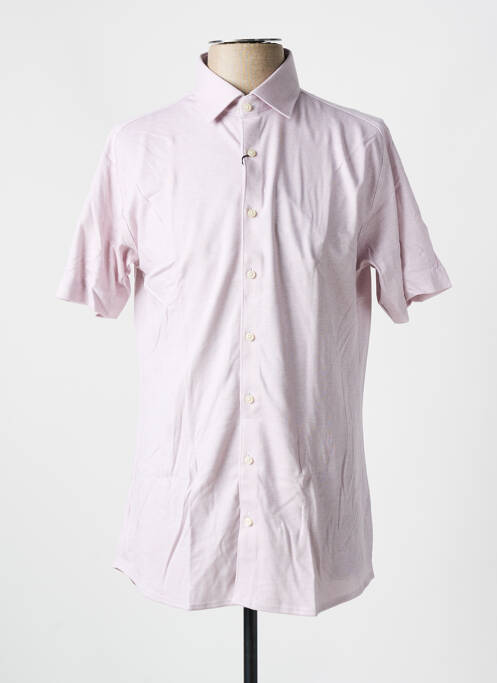 Chemise manches courtes rose DESOTO pour homme