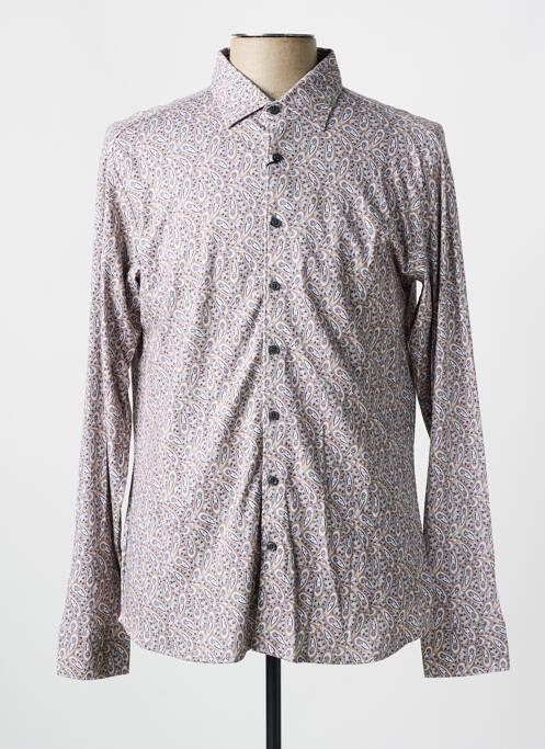 Chemise manches longues beige DESOTO pour homme