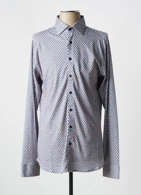 Chemise manches longues bleu DESOTO pour homme