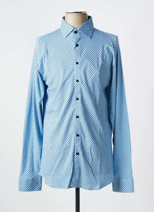 Chemise manches longues bleu DESOTO pour homme