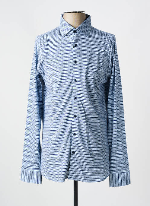 Chemise manches longues bleu DESOTO pour homme
