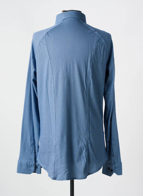 Chemise manches longues bleu DESOTO pour homme