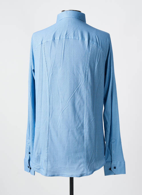 Chemise manches longues bleu DESOTO pour homme