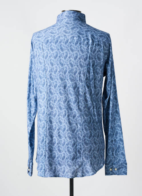 Chemise manches longues bleu DESOTO pour homme