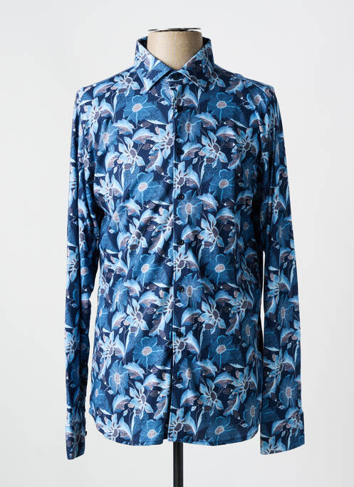 Chemise manches longues bleu DESOTO pour homme