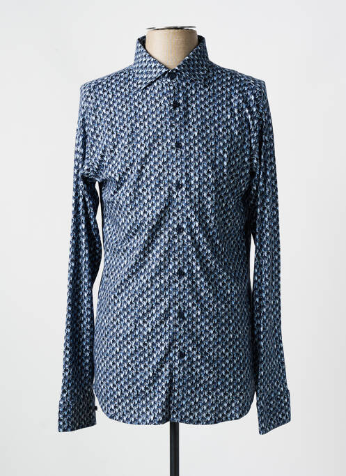 Chemise manches longues bleu DESOTO pour homme