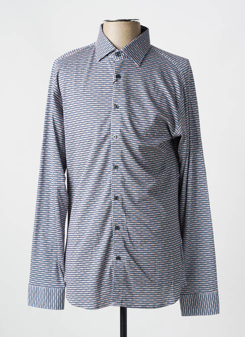 Chemise manches longues bleu DESOTO pour homme