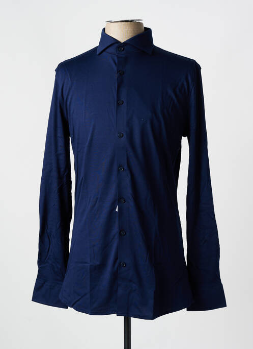 Chemise manches longues bleu DESOTO pour homme