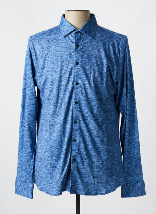 Chemise manches longues bleu DESOTO pour homme