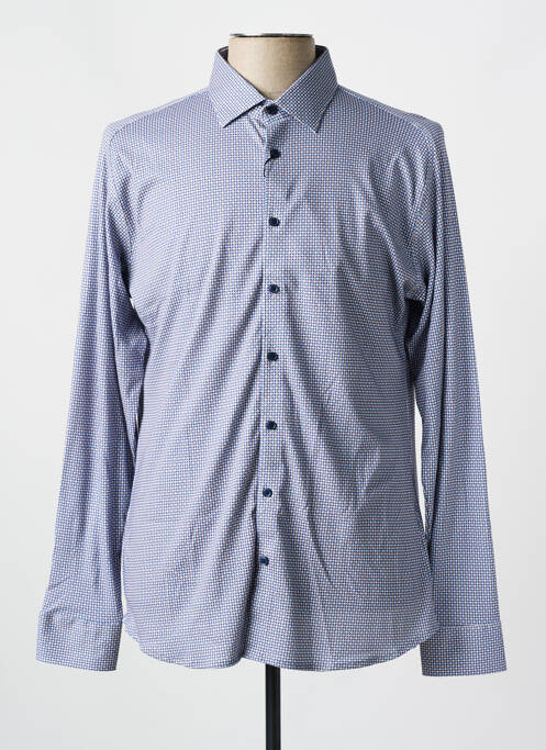 Chemise manches longues bleu DESOTO pour homme