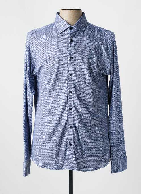 Chemise manches longues bleu DESOTO pour homme