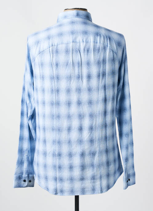 Chemise manches longues bleu DESOTO pour homme