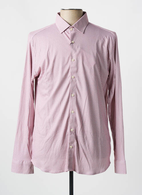 Chemise manches longues rouge DESOTO pour homme