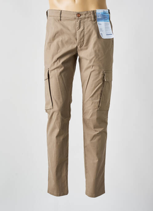 Pantalon cargo bio taille normale marron M5 BY MEYER homme
