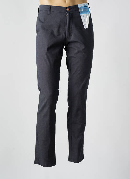 Pantalon chino tissage chiné taille normale bleu M5 BY MEYER homme