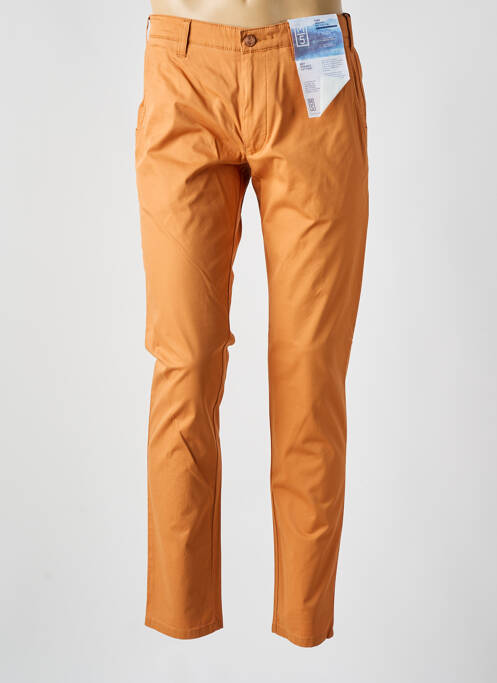 Pantalon chino tissage chiné taille normale orange M5 BY MYER homme