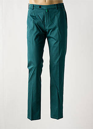 Pantalon chino fermeture zippée sous rabat avec crochet taille normale vert MEYER homme