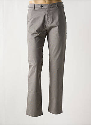 Pantalon chino fermeture zippée sous rabat avec crochet taille normale gris MEYER homme