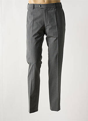 Pantalon chino fermeture zippée sous rabat avec crochet taille normale gris MEYER homme