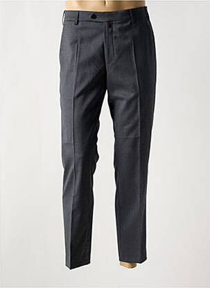 Pantalon chino fermeture zippée sous rabat avec crochet taille normale gris MEYER homme