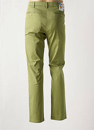Pantalon chino fermeture zippée sous rabat avec crochet taille normale vert MEYER homme