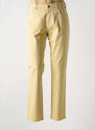 Pantalon chino fermeture zippée sous rabat avec crochet taille normale beige MEYER homme