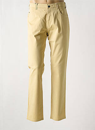 Pantalon chino fermeture zippée sous rabat avec crochet taille normale beige MEYER homme