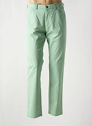 Pantalon chino fermeture zippée sous rabat avec crochet taille normale vert MEYER homme
