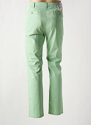 Pantalon chino fermeture zippée sous rabat avec crochet taille normale vert MEYER homme