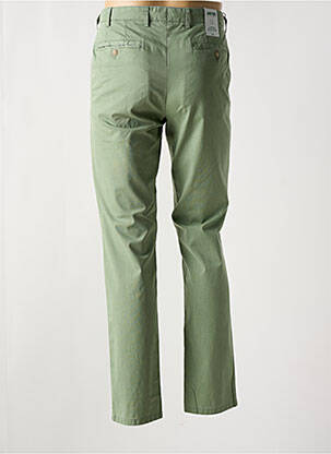 Pantalon chino fermeture zippée sous rabat avec crochet taille normale vert MEYER homme