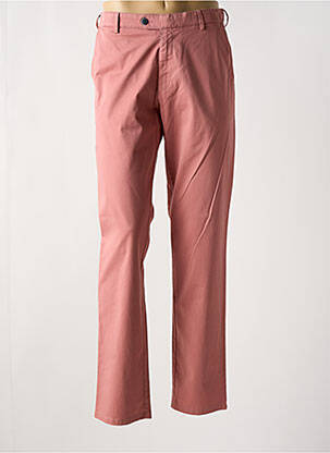 Pantalon chino fermeture zippée sous rabat avec crochet taille normale rouge MEYER homme
